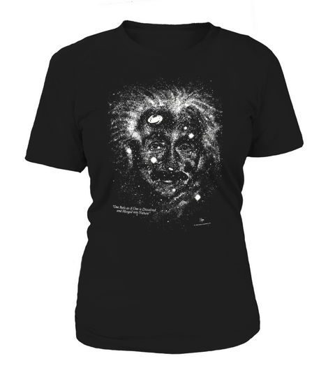 Albert Einstein GLOW in THE DARK Outer Space Galaxy Science 1993 shirt Women's T-Shirt