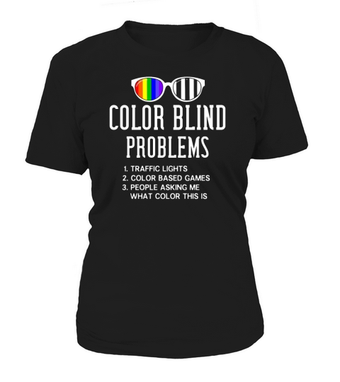 Color Blind Problems Blindness Test Eye Glasses  2 Women's T-Shirt