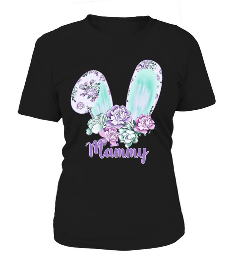 Easter Bunny With Flowers Mammy Great Family Gift For Women Women's T-Shirt