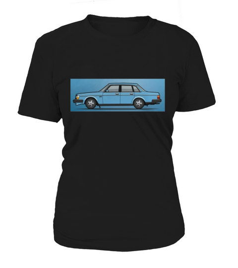 shirt Volvo Brick 244 240 Sedan Brick Blue Women's T-Shirt