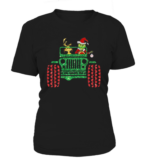 The grinch Jeep Christmas Women's T-Shirt