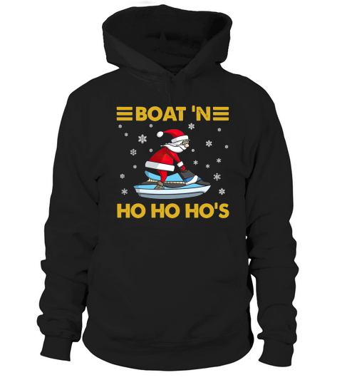Boatn Ho Ho Ho Santa Funny Christmas Trending Hoodie Unisex