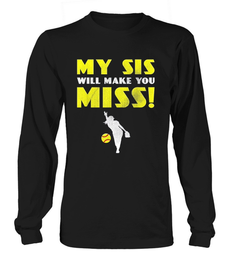 Funny Softball Pitcher Sister Brother Long sleeved Unisex