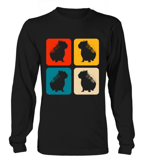 Vintage Capybara Long sleeved Unisex