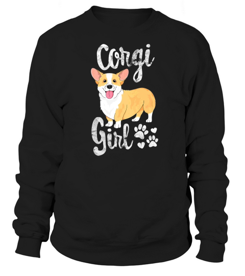 Corgi Girl Shirt Women Puppy Mom Dog Mama Lover Gift Sweatshirt Unisex