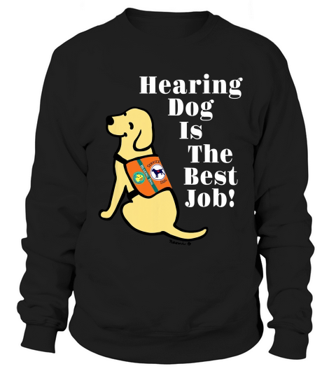 Hearing Dog Yellow Labrador T-shirt Sweatshirt Unisex