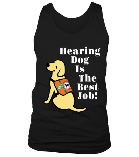 Hearing Dog Yellow Labrador T-shirt Tank Top Unisex