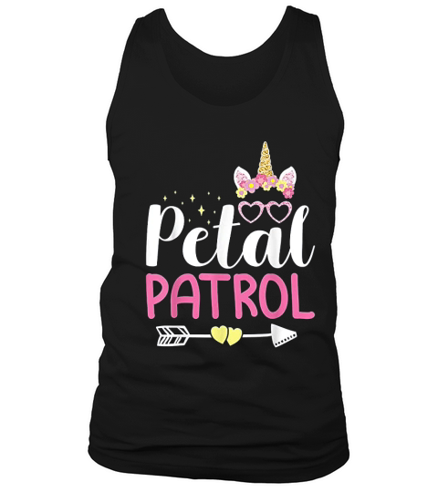 Petal Patrol Flowers Unicorn Tank Top Unisex