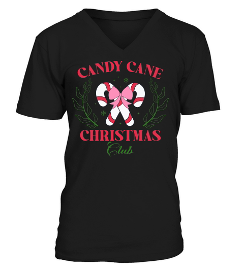 Christmas vintage candy club V-Neck T-shirt