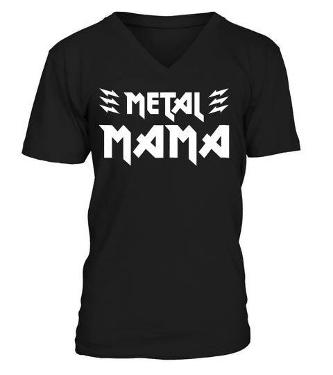 Heavy Metal Mom T-shirt Gift Tee Mothers Day Birth Mama V-Neck T-shirt