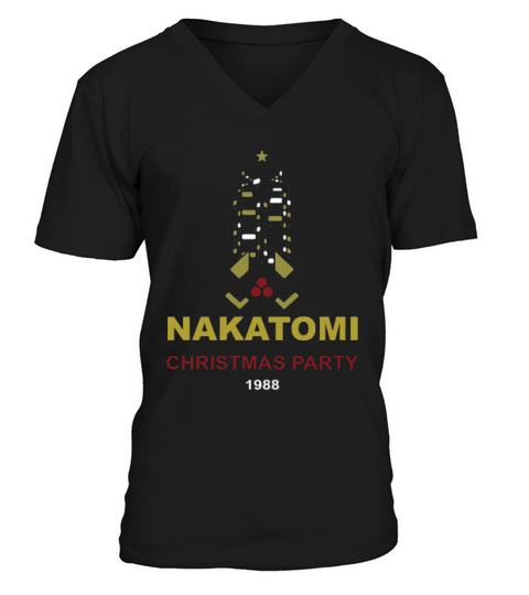 Nakatomi Plaza Christmas Party 1988 V-Neck T-shirt