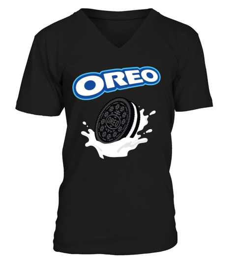 Oreo Logo with dunk V-Neck T-shirt