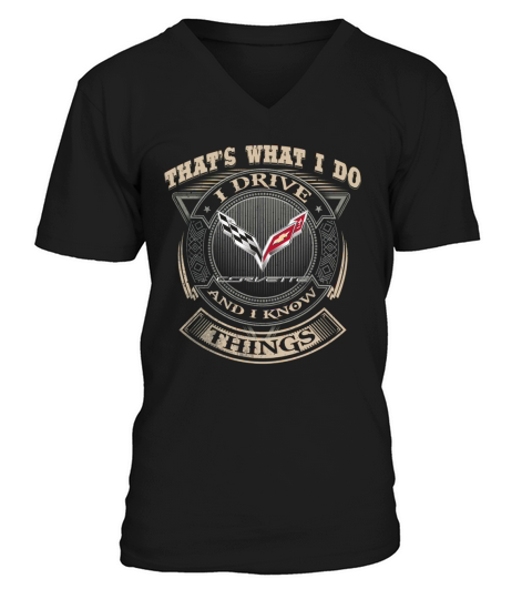 THAT WHAT I DO CORVETTE C7 V-Neck T-shirt