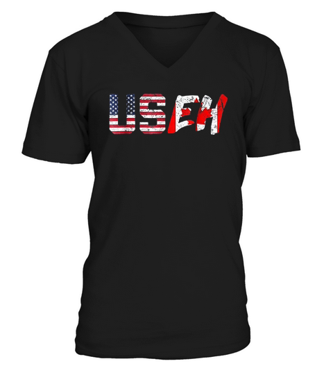 Useh Usa Canada V-Neck T-shirt