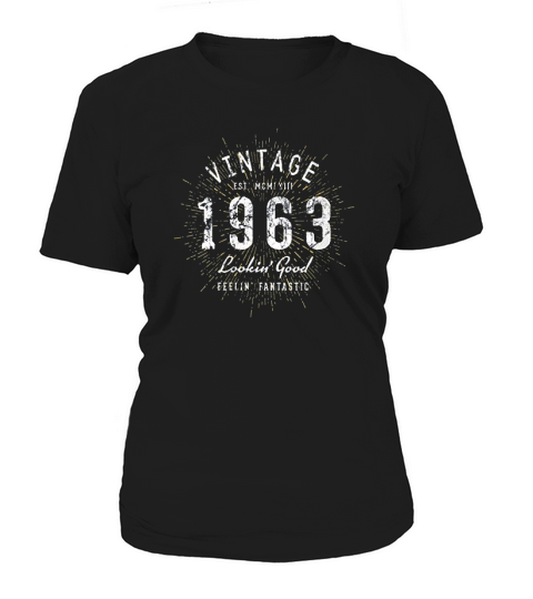 Born In 1963 Vintage 58th Birthday Women's T-Shirt
