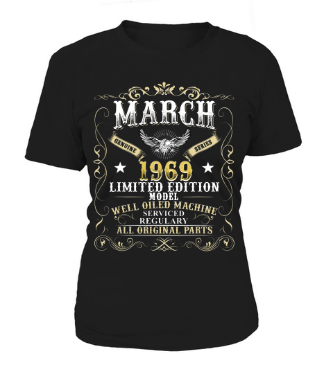 March 1969 Retro Vintage 50th Birthday Decorations T-shirt Women's T-Shirt