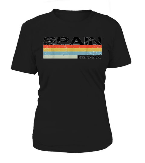 Spain  Spanish Language Espana Retro Vintage Stripes Women's T-Shirt
