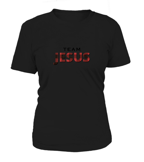 Team Jesus Red Buffalo Plaid Christmas For Him Or Her Women's T-Shirt