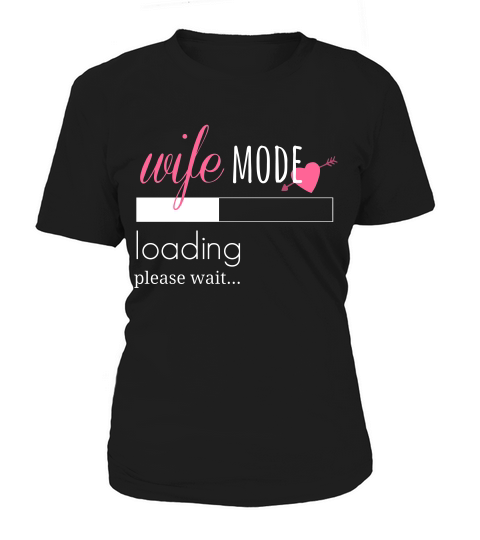 Wife Mode Loading Long Sleeve Tshirt Engaged Bride Couples Women's T-Shirt