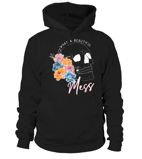 color blind Colorful Flowers what a beautiful mess Hoodie Unisex
