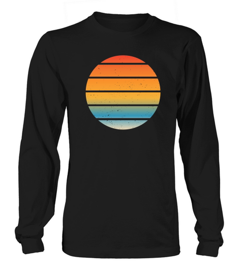 Vintage Retro Sunset (2) Long sleeved Unisex