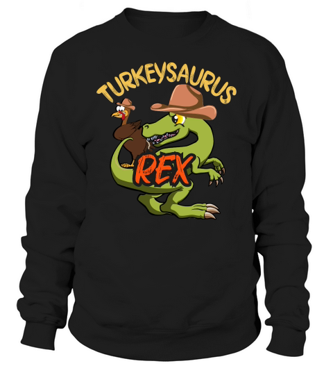 Dinosaur Thanksgiving Boys Turkey Saurus Sweatshirt Unisex
