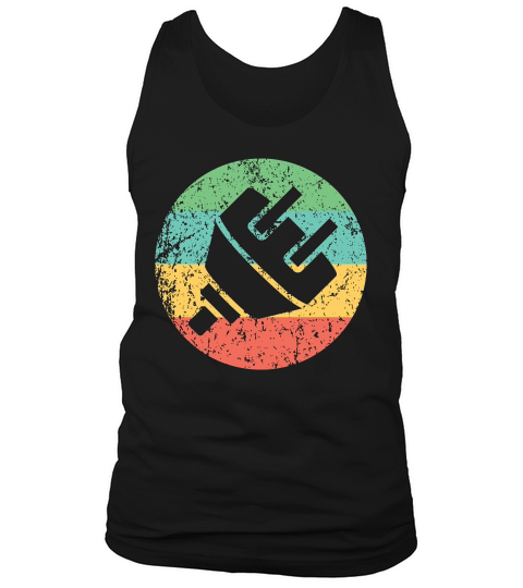 Electrician Vintage Retro Electric Plug T-shirt Tank Top Unisex