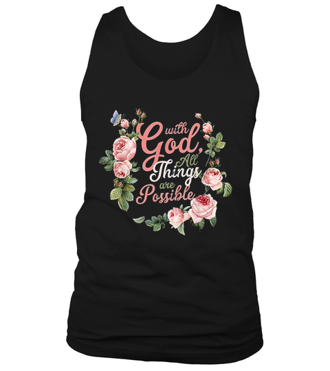 With God All Things Are Possible Prayer Tank Top Unisex