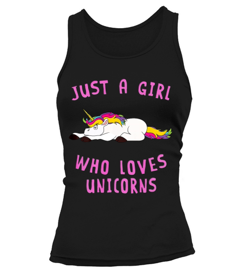 Just A Girl Who Loves Unicorn Animal Spirit T-shirt Tank top Woman