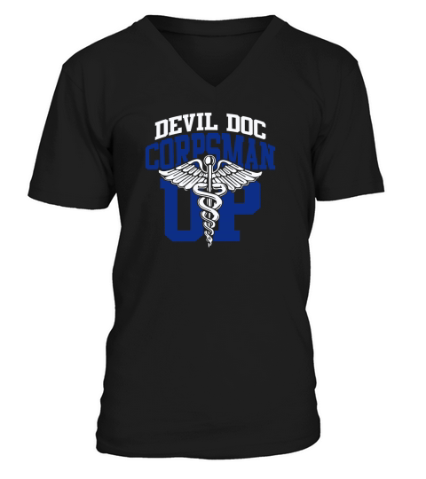 Corpsman Devil Doc Shirt V-Neck T-shirt