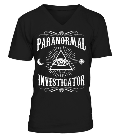 Paranormal Investigator T-shirt - Ghost Hunting Tee Shirt V-Neck T-shirt