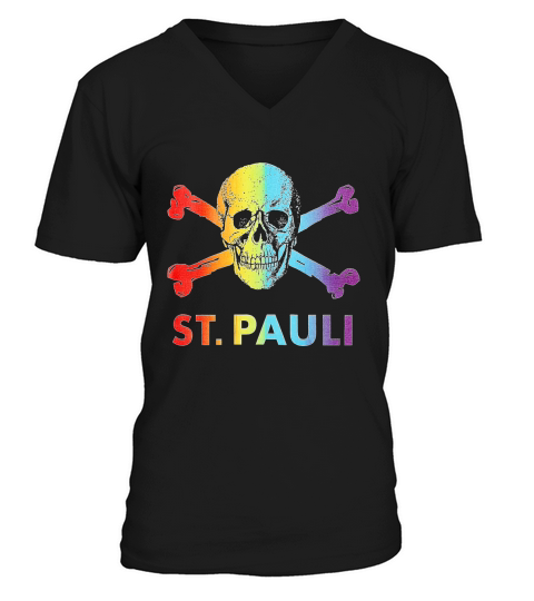 St Pauli Rainbow V-Neck T-shirt