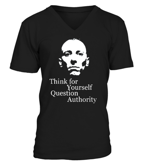 Think for yourself question authority V-Neck T-shirt
