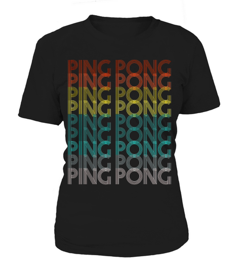 70s Retro Ping Pong T-shirt Table Tennis Gift Tee Tshirt Women's T-Shirt
