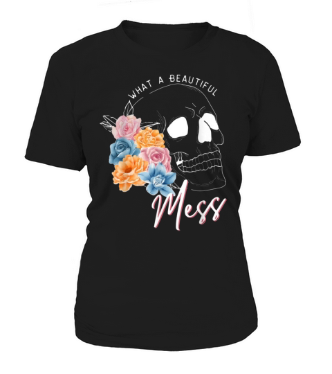 color blind Colorful Flowers what a beautiful mess Women's T-Shirt
