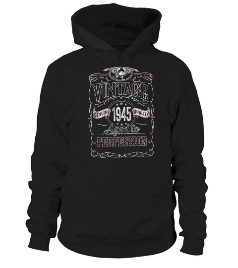 76th Birthday Gift Vintage 1945 Aged To Perfection Hoodie Unisex