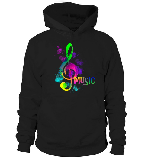 Artistic Rainbow Music Theme Tshirts Hoodie Unisex