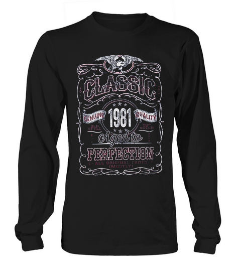 40th Birthday Gift Classic 1981 Long sleeved Unisex