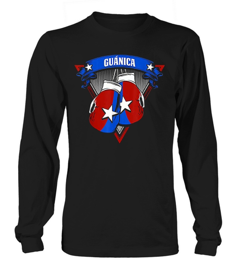 Guanica Puerto Rico Boxing Gloves Puerto Rican Camisas Long sleeved Unisex