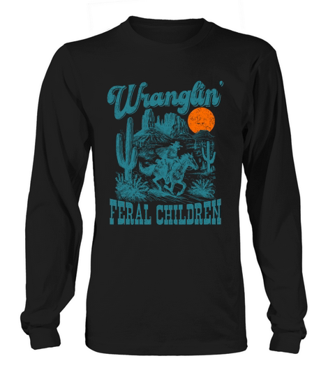Raccoon Cowboy L Grean Long sleeved Unisex
