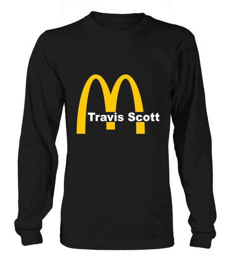 Travis Scott x McDonalds Collab Merch Unisex Sweatshirt Long sleeved Unisex