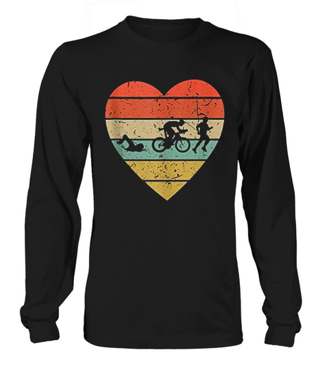 Triathlon Vintage Design Long sleeved Unisex