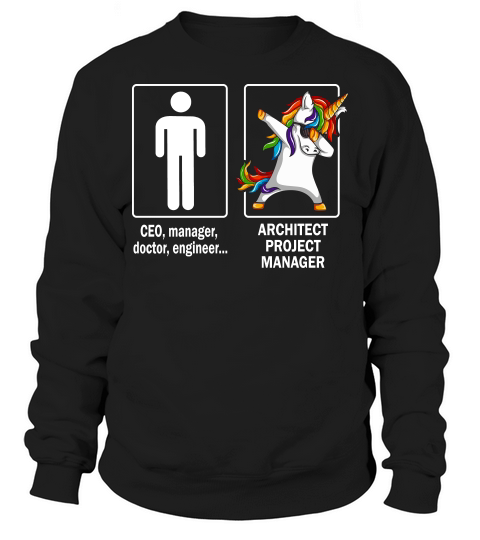 O-ther Architect Project Manager  - Funny Unicorn Job Title Sweatshirt Unisex