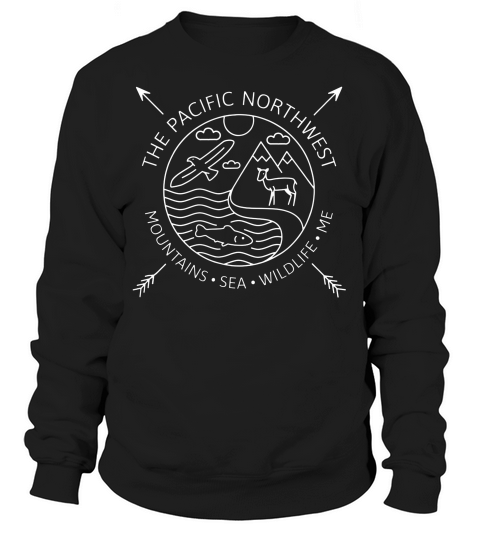 The Pacific Northwest Rt, Pnw, Upper Left, Outdoors T-shirt Sweatshirt Unisex