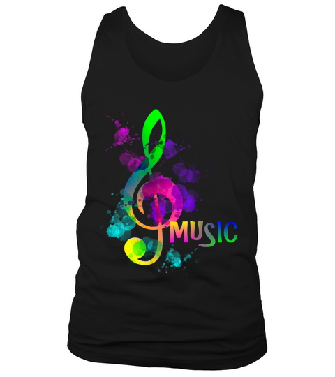 Artistic Rainbow Music Theme Tshirts Tank Top Unisex