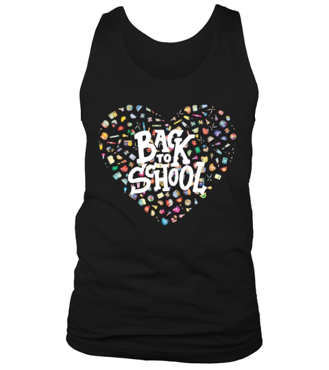 back to school heart Tank Top Unisex