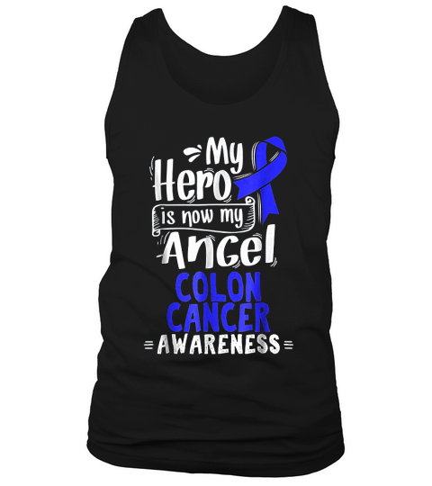 Cancer Awareness My Hero Is Now My Angel Tank Top Unisex