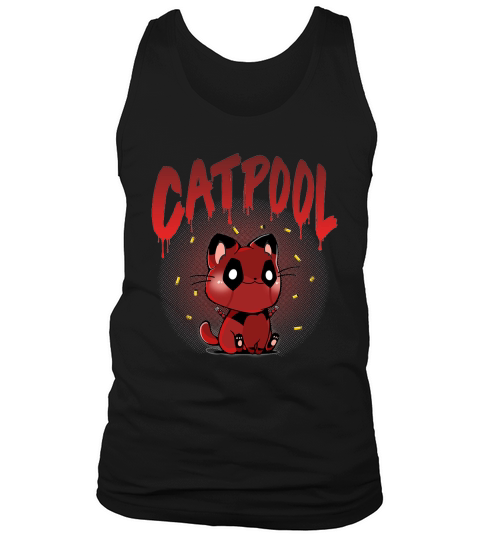 Catpool Funny Deadpool Mix Cat Unisex T-Shirt Tank Top Unisex