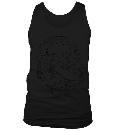 Coloring Book Style Dragon Coloring T- Shirts Tank Top Unisex