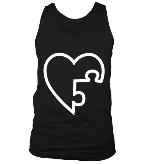 Cute Colorful Autism Piece Love Puzzle Gift T-shirt Tank Top Unisex